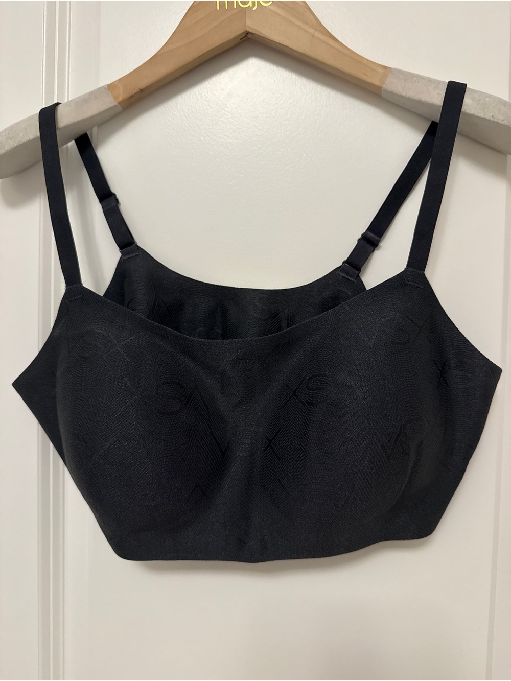VSX Black Seamless Support Bralette with Adjustable Straps